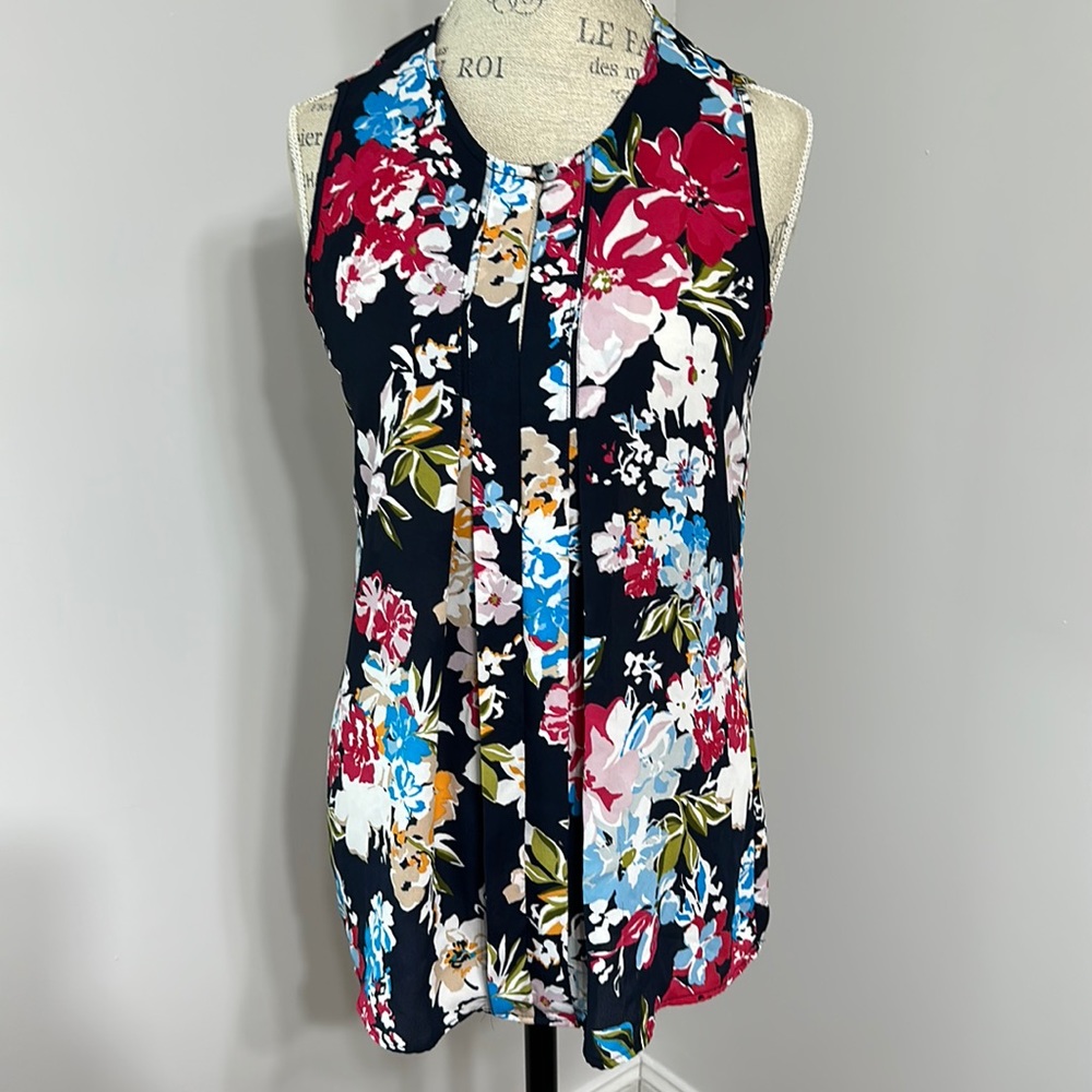 Rose&Olive, Women’s Small, flower sleeveless blouse